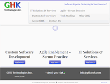 Tablet Screenshot of ghktech.com